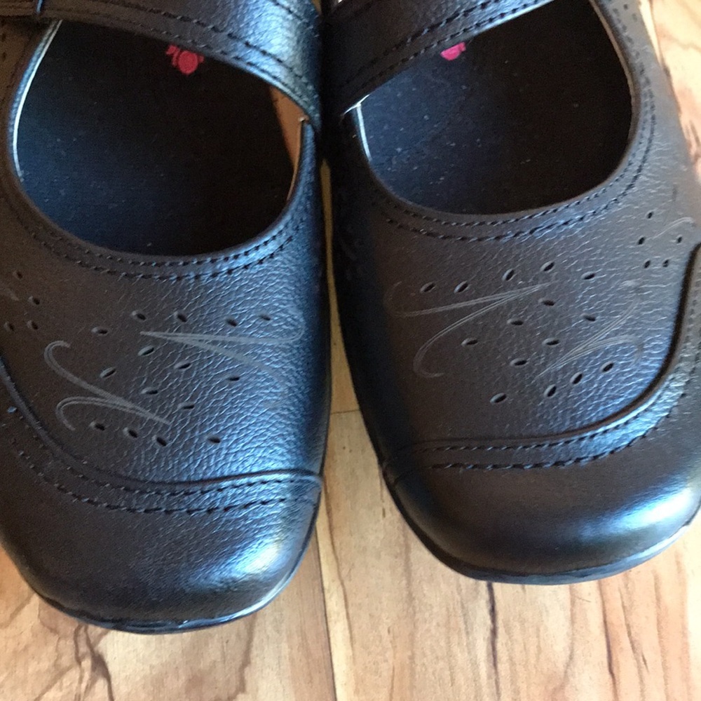 Ros Hommerson Chelsea 9-1/2 N black leather comfort cushion Mary Jane shoes EUC - Picture 7 of 10